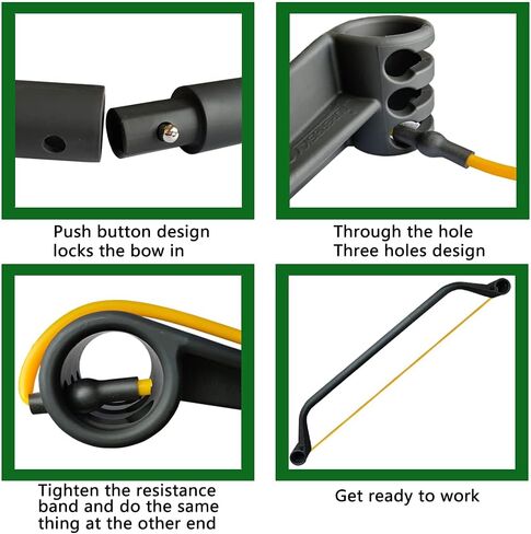 Bow Portable Bar System and Home Gym Resistance Bands for Full Body Workout Equipment Set, Travel, Fitness, Weightlifting and Exercise Kit in Saudi Arabia