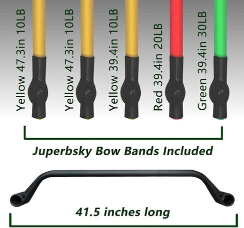 Bow Portable Bar System and Home Gym Resistance Bands for Full Body Workout Equipment Set, Travel, Fitness, Weightlifting and Exercise Kit in Saudi Arabia