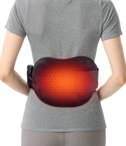 وسادة تدفئة لآلام الظهر بدون أسلاك، وسادة تدفئة للحيض لتخفيف تشنجات الدورة الشهرية، آلام الدورة الشهرية، آلام أسفل الظهر، آلام الظهر، بطارية 3000 مللي أمبير في الساعة وسادة تدفئة كهربائية محمولة in Kuwait