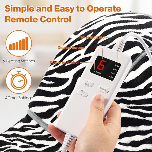 Heating Pads for Back Pain and Cramps Relief 49"X12" Large Menstrual Heating Pad for Period, Upgraded 4 Timer Auto Off & 6 Heat Level Electric Heat Pad for Abdominal Neck Shoulder Pain Relief. in Saudi Arabia