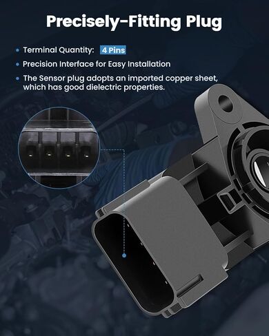 ECCPP Throttle Position Sensor Fit for Ford for Lincoln 2.0L-6.8L 1989-2017 3L5Z-9B989AA TPS Sensor in Saudi Arabia