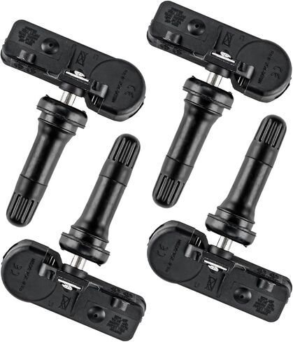 PHILTOP TPMS Sensor, Compatible with MKS Edge Explorer Focus Fusion F150 F250 F350, 4 PCS Tire Pressure Sensors Replaces# DE8T-1A180-AA 9L3Z-1A189-A in Saudi Arabia