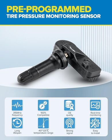 PHILTOP TPMS Sensor, Compatible with MKS Edge Explorer Focus Fusion F150 F250 F350, 4 PCS Tire Pressure Sensors Replaces# DE8T-1A180-AA 9L3Z-1A189-A in Saudi Arabia