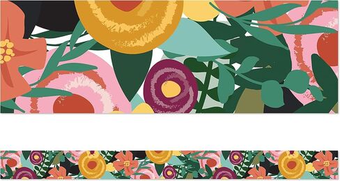 Carson Dellosa Grow Together 36 Feet of Floral Garden Bulletin Board Borders, Straight Floral Classroom Borders for Bulletin Board and White Board, Flower Classroom Décor and Spring Classroom Décor in Saudi Arabia