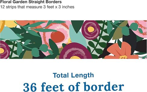Carson Dellosa Grow Together 36 Feet of Floral Garden Bulletin Board Borders, Straight Floral Classroom Borders for Bulletin Board and White Board, Flower Classroom Décor and Spring Classroom Décor in Saudi Arabia