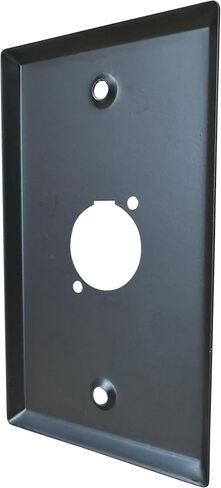 لوحة حائط DIYTECH XLR فارغة ومجموعة لوحة XLR - مثالية لإعدادات الصوت الاحترافية في الاستوديوهات والمسارح وغرف المؤتمرات - سهلة التركيب وتصميم متين (4 منافذ سوداء) in Kuwait