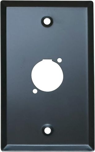 لوحة حائط DIYTECH XLR فارغة ومجموعة لوحة XLR - مثالية لإعدادات الصوت الاحترافية في الاستوديوهات والمسارح وغرف المؤتمرات - سهلة التركيب وتصميم متين (4 منافذ سوداء) in Kuwait