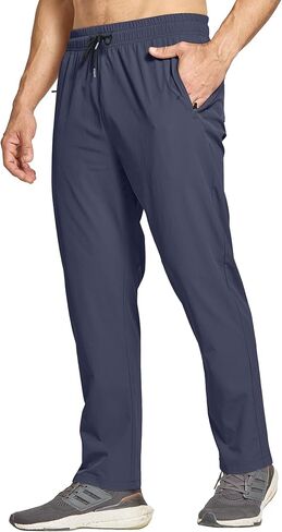 Tansozer Men's Sweatpants Zipper Pockets Hiking Pants Lightweight Quick Dry for Athletic Jogging Workout Running Gym Travel in Saudi Arabia