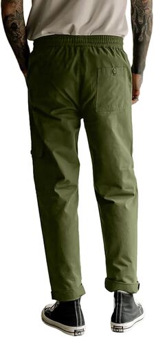 سراويل Lexiart الرجالية الخارجية للشحن أثناء السفر والمشي لمسافات طويلة، سراويل مريحة للعمل in Kuwait