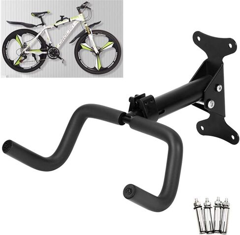 Bike Wall Mount Adjustable Bike Hanger Bicycle Rack Foldable Bicycle Storage Horizontal Bike Rack Bike Hook for Garage Indoor 1PC in Kuwait