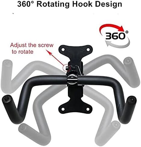 Bike Wall Mount Adjustable Bike Hanger Bicycle Rack Foldable Bicycle Storage Horizontal Bike Rack Bike Hook for Garage Indoor 1PC in Kuwait
