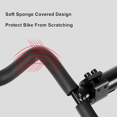 Bike Wall Mount Adjustable Bike Hanger Bicycle Rack Foldable Bicycle Storage Horizontal Bike Rack Bike Hook for Garage Indoor 1PC in Kuwait
