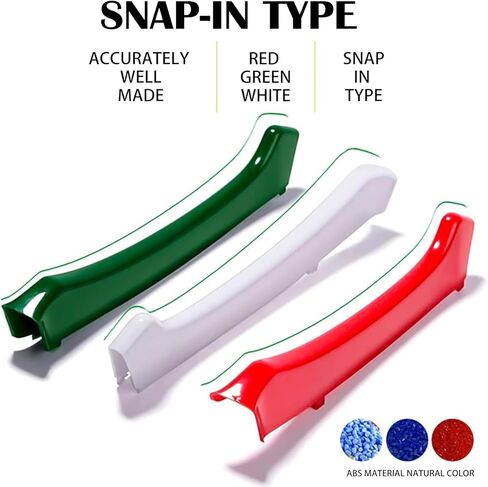 3 قطعة الشوايات الأمامية ديكور مقبلات تقليم سيارة لامعة مصبغة الديكور شرائط إدراج غطاء الزخارف ل Maser-ati Ghi-bli 2014-2016 in Kuwait