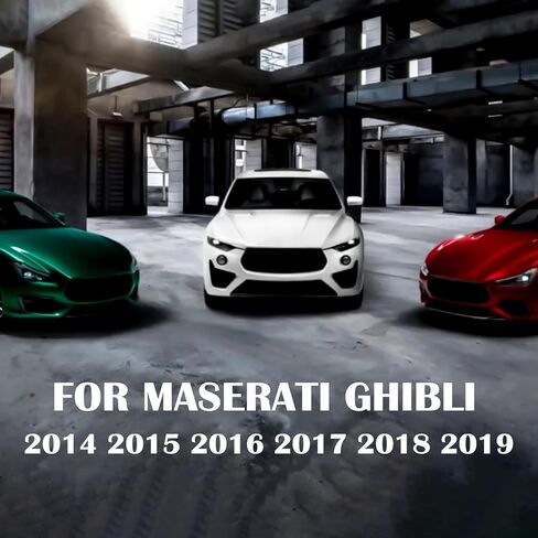 3 قطعة الشوايات الأمامية ديكور مقبلات تقليم سيارة لامعة مصبغة الديكور شرائط إدراج غطاء الزخارف ل Maser-ati Ghi-bli 2014-2016 in Kuwait