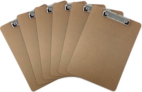 حافظة (عبوة من 6 قطع) لوح خشبي بمشبك منخفض الحجم بحجم الحروف in Kuwait