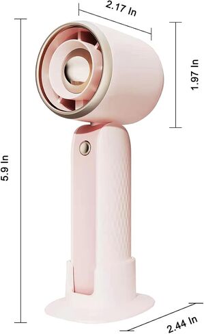FXK Mini Handheld Fan, USB Rechargeable Portable Personal Fan, 3 Speeds Adjustable Wind Makeup Fan With Fan Base Suitable For Travel Office Outdoor(Purple) in Saudi Arabia