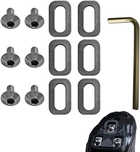 13 Pcs Bike Shoe Cleat Mounting Screw Cycling Pedals Cleat Screw for SPD-SL System Shoes Indoor Outdoor Road Bicycle Cleat Set in Saudi Arabia