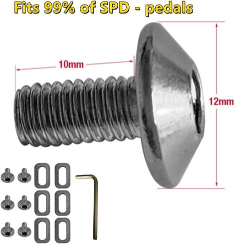 13 Pcs Bike Shoe Cleat Mounting Screw Cycling Pedals Cleat Screw for SPD-SL System Shoes Indoor Outdoor Road Bicycle Cleat Set in Saudi Arabia