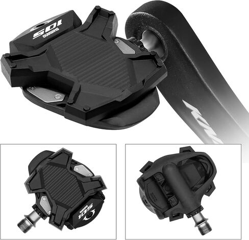 دواسة THINVIK بدون مشبك لتحويل الدواسات المسطحة، محولات دواسات منصة عالمية لدواسة نظام Shimano SPD-SL (تعمل فقط على دواسات دراجة الطريق)... in Saudi Arabia