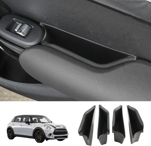 for 2025 2024 Mini Cooper F56 Organizer Mini Cooper F56 Front Door Side Storage Box Door Side Organizer Grab Tray 2015-2025 Mini Cooper Armrest Phone Container Mini Cooper Countryman Accessories 2PCS in Saudi Arabia
