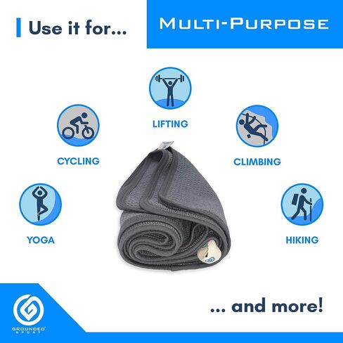 منشفة رياضية ولياقة بدنية ممتازة، منشفة من الألياف الدقيقة على شكل وافل، منشفة سريعة الجفاف، ملحقات للتمرين للرجال والنساء، 40 بوصة × 16.5 بوصة، عبوتان من المناشف الرمادية - رياضة مؤرضة in Kuwait