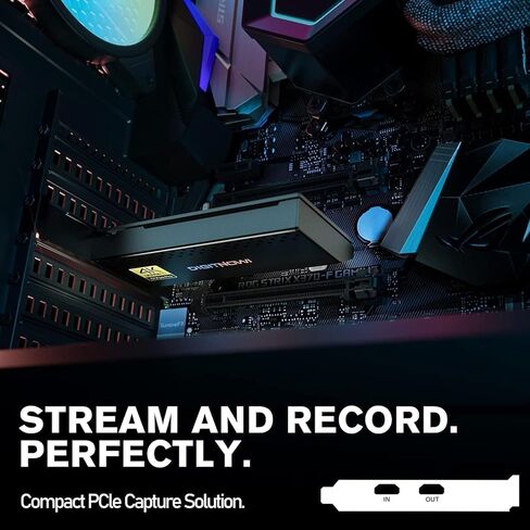 بطاقة التقاط داخلية، بطاقة التقاط PCIe، بث وتسجيل بدقة 4K60 مع زمن وصول منخفض للغاية، تعمل مع PS4، PS5، Xbox، في OBS، YouTube، لأجهزة الكمبيوتر التي تعمل بنظام Windows in Kuwait