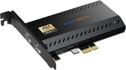 بطاقة التقاط داخلية، بطاقة التقاط PCIe، بث وتسجيل بدقة 4K60 مع زمن وصول منخفض للغاية، تعمل مع PS4، PS5، Xbox، في OBS، YouTube، لأجهزة الكمبيوتر التي تعمل بنظام Windows in Kuwait