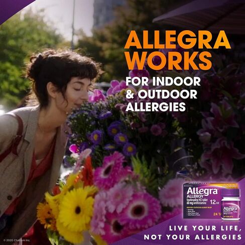 Allegra Adult Non-Drowsy Antihistamine Tablets for 12-Hour Allergy Relief, 60 mg, 24 Count in Saudi Arabia