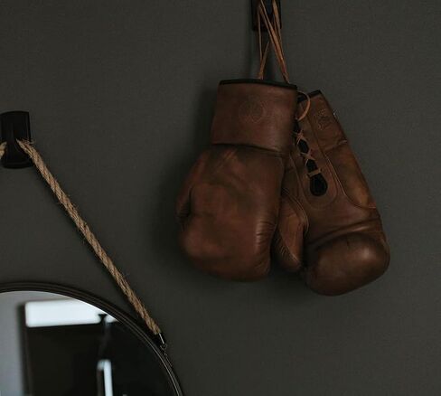 Modest Vintage Player Retro Heritage Brown Leather Boxing Gloves (Lace-Up) in Saudi Arabia