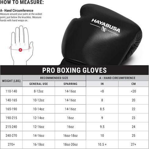 Hayabusa Pro Leather Hook and Loop Boxing Gloves for Men and Women in Saudi Arabia