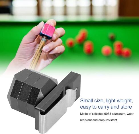 حامل طباشير البلياردو من Asixxsix، حامل طباشير مغناطيسي للجيب، مشبك حزام سنوكر مغناطيسي من الألومنيوم مع صندوق طباشير وصفائح حديدية محمولة، حامل طباشير البلياردو، ملحقات البلياردو in Kuwait