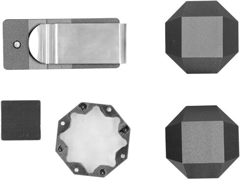 حامل طباشير البلياردو من Asixxsix، حامل طباشير مغناطيسي للجيب، مشبك حزام سنوكر مغناطيسي من الألومنيوم مع صندوق طباشير وصفائح حديدية محمولة، حامل طباشير البلياردو، ملحقات البلياردو in Kuwait