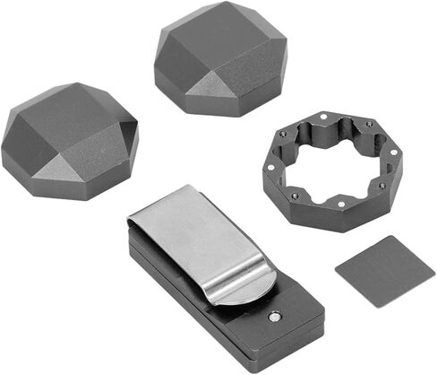 حامل طباشير البلياردو من Asixxsix، حامل طباشير مغناطيسي للجيب، مشبك حزام سنوكر مغناطيسي من الألومنيوم مع صندوق طباشير وصفائح حديدية محمولة، حامل طباشير البلياردو، ملحقات البلياردو in Kuwait