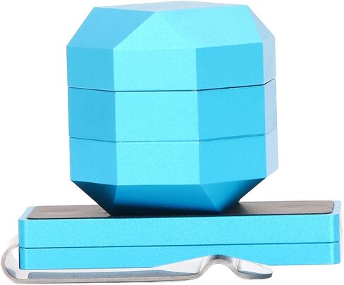 Asixxsix Pool Billiard Cue Chalk Holder, Pocket Pool Magnetic Chalk Holder Aluminium Magnetic Snooker Belt Clip with Chalk Box and Iron Sheet Portable Billiard Chalk Holder Billiard Accessories in Saudi Arabia