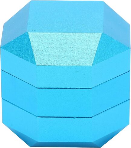 VBESTLIFE Aluminum Alloy Billiard Chalk Holder, Magnetic Pool Cue Chalk Box Portable Octagon Three Layer Cue Tip Carrier Case in Saudi Arabia