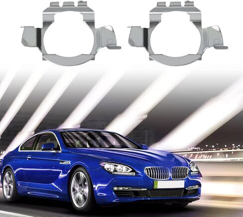 2 PCS Car Led Light Fixed Card Holder, H7 Bulb Adapter Buckle Base, Automotive Fasten Accessories, Suitable for Volkswagen/Mercedes-Benz/Audi/BMW/Buick/Hyundai/Nissan/Saab 102 (Silver) in Saudi Arabia