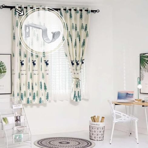 ستارة قضيب بين قوسين 4 حزمة الثقيلة قابل للتعديل ستارة قضيب روماني حامل للتمديد ستارة قضيب السنانير ستارة جدار قوس الشماعات قضيب الستارة شنقا بين قوسين (قضيب واحد أسود) in Kuwait