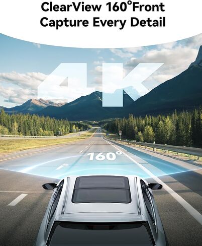 كاميرا أمامية REDTIGER 4K Dash Cam، تحكم في تطبيق Wi-Fi 5G، كاميرا داش بشاشة تعمل باللمس 3.18 بوصة للسيارات، رؤية ليلية 2160P UHD، بطاقة مجانية 32 جيجابايت، زاوية واسعة 160 درجة، نظام تحديد المواقع المدمج، وضع انتظار السيارات، تسجيل حلقي (F8) in Kuwait