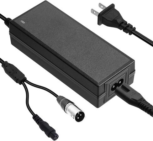 شاحن سكوتر كهربائي 24 فولت 2 أمبير مناسب لـ Razor Go Elite Traveler Plus HD US، Ezip Mountain Trailz Jazzy مقعد كهربائي برايد موبيليتي 3 دبوس موصل XLR وشاحن بطارية قابس طيران 0.47 in Kuwait