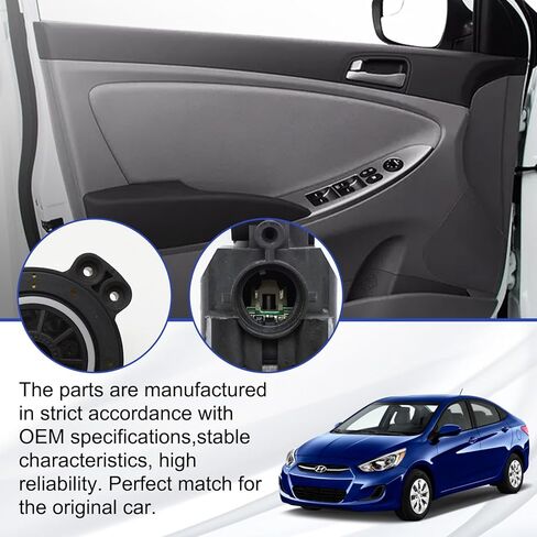 محرك نوافذ كهربائي بجودة OEM لسيارة Hyundai Accent 2012-2017 جانب السائق الأيسر الأمامي 824500U000 82450-0U000 in Kuwait