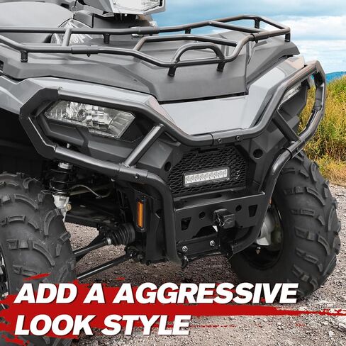 A & UTV PRO Front Bumper for Polaris Sportsman 570 450H.O. 2021 2022 2023 2024 2025, Heavy Duty Combined Front Trail Brushguard Bumper Protector Accessories, Sturdy Steel Tube, Replace OEM # 2884844 in Saudi Arabia