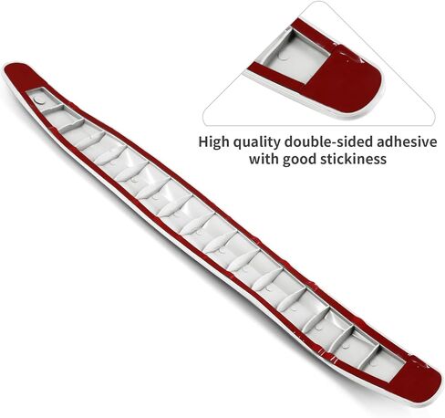 2PCS Universal Car Bumper Protector Rubber, Anti-Collision Car Front and Rear Corner Bumper Guard Lip Anti-Scratch Strips Sticker for Cars SUV Pickup Truck (White) in Saudi Arabia