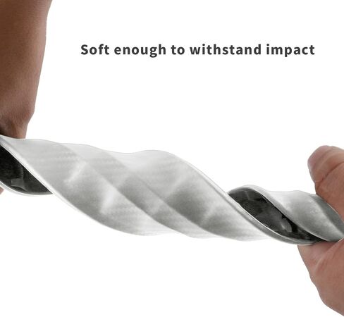 2PCS Universal Car Bumper Protector Rubber, Anti-Collision Car Front and Rear Corner Bumper Guard Lip Anti-Scratch Strips Sticker for Cars SUV Pickup Truck (White) in Saudi Arabia