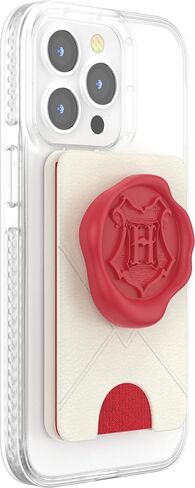 PopSockets Phone Wallet with Expanding Grip, Phone Card Holder, Wireless Charging Compatible, Wallet Compatible with MagSafe - Hogwarts Letter in Saudi Arabia