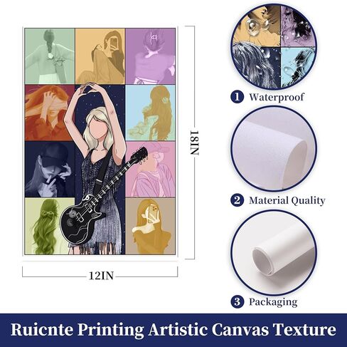 ملصق موسيقى نسائي للمراهقين، ملصقات ألبومات فنية جدارية، ملصق لعشاق الموسيقى، ملصق هدايا عيد الحب للفتيات للمراهقات in Kuwait