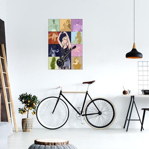 ملصق موسيقى نسائي للمراهقين، ملصقات ألبومات فنية جدارية، ملصق لعشاق الموسيقى، ملصق هدايا عيد الحب للفتيات للمراهقات in Kuwait