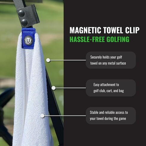 SUPERCLIP Universal Magnetic Towel Clip - Magnetic Golf Towel Clips and Golf Ball Marker, (Blue Monster) in Saudi Arabia