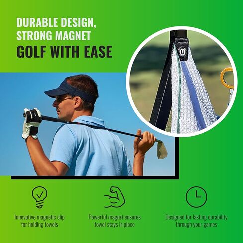 SUPERCLIP Universal Magnetic Towel Clip - Magnetic Golf Towel Clips and Golf Ball Marker, (Blue Monster) in Saudi Arabia
