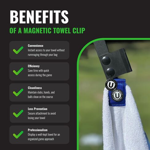 SUPERCLIP Universal Magnetic Towel Clip - Magnetic Golf Towel Clips and Golf Ball Marker, (Blue Monster) in Saudi Arabia