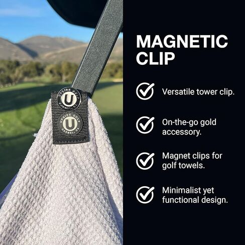 SUPERCLIP Universal Magnetic Towel Clip - Magnetic Golf Towel Clips and Golf Ball Marker, (Blue Monster) in Saudi Arabia